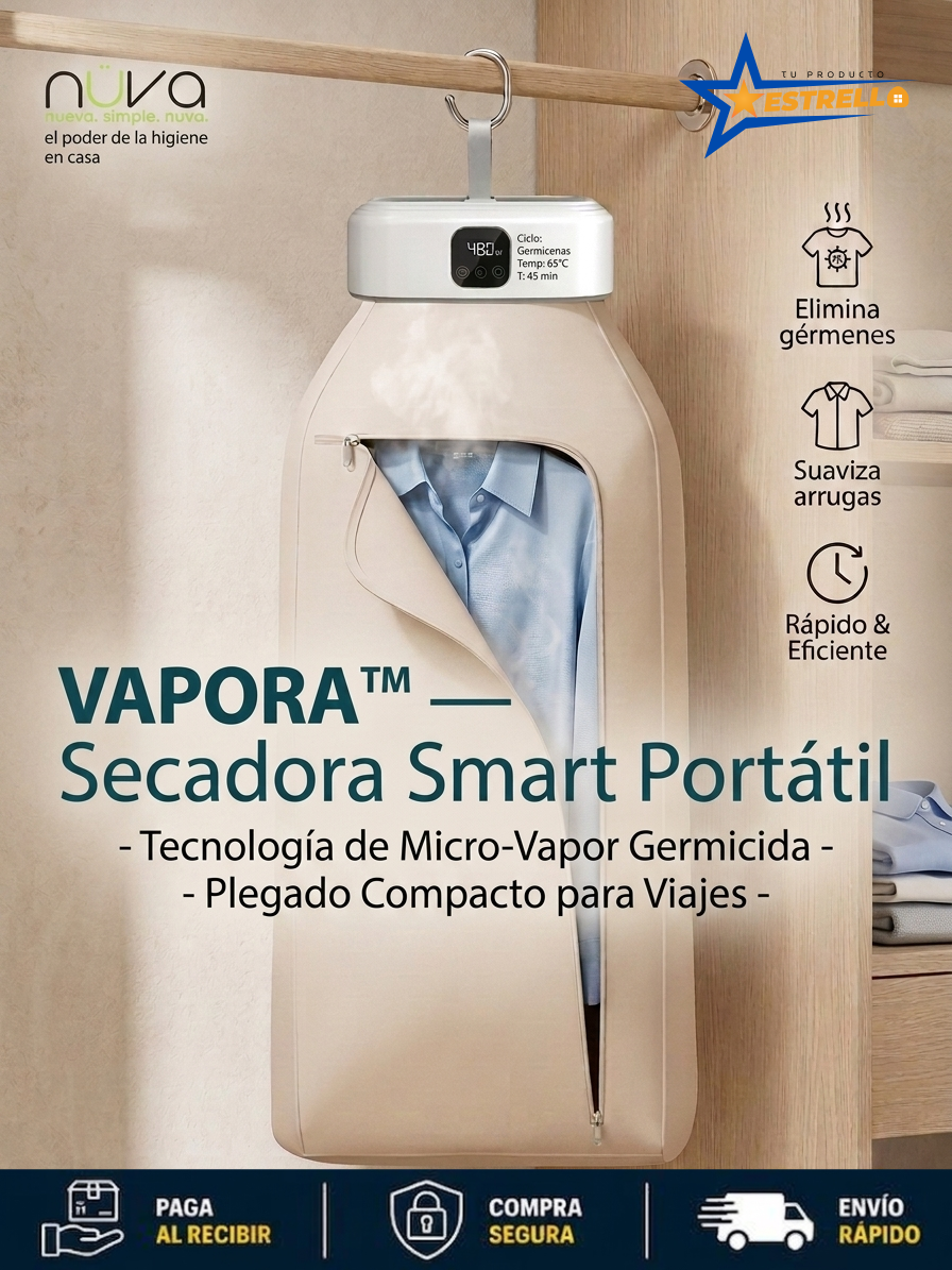 VAPORA – Secadora Smart Portátil